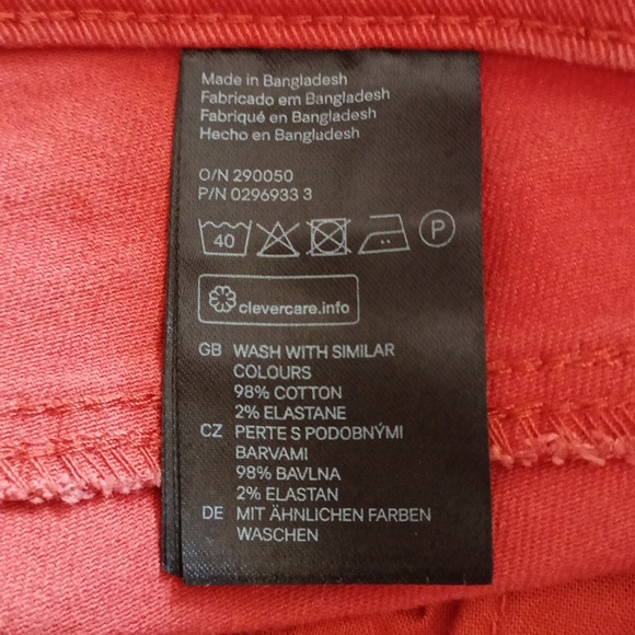 H&M denim shorts pumpkin size 2 - Picture 4 of 5